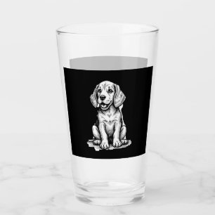 Verre Chiot beagle adorable, Amoureux des animaux de fam