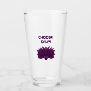 Verre Choisissez Fleur de Lotus Violet Calme