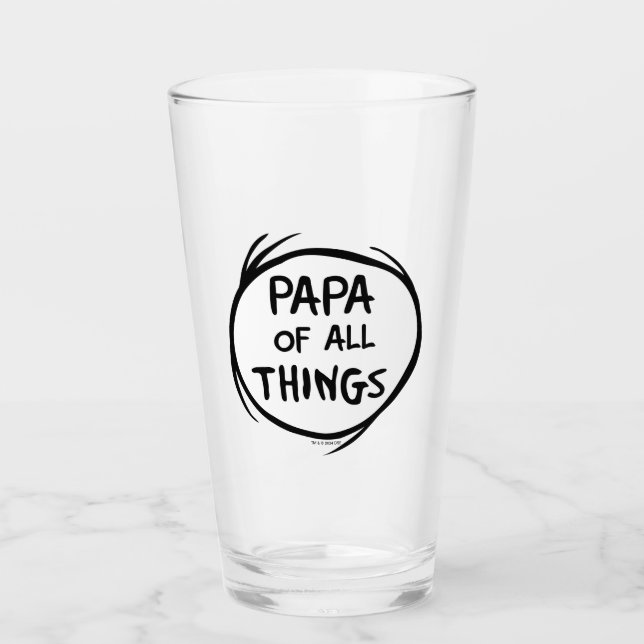 Verre Chose une chose deux - Papa de toutes les choses (Devant)