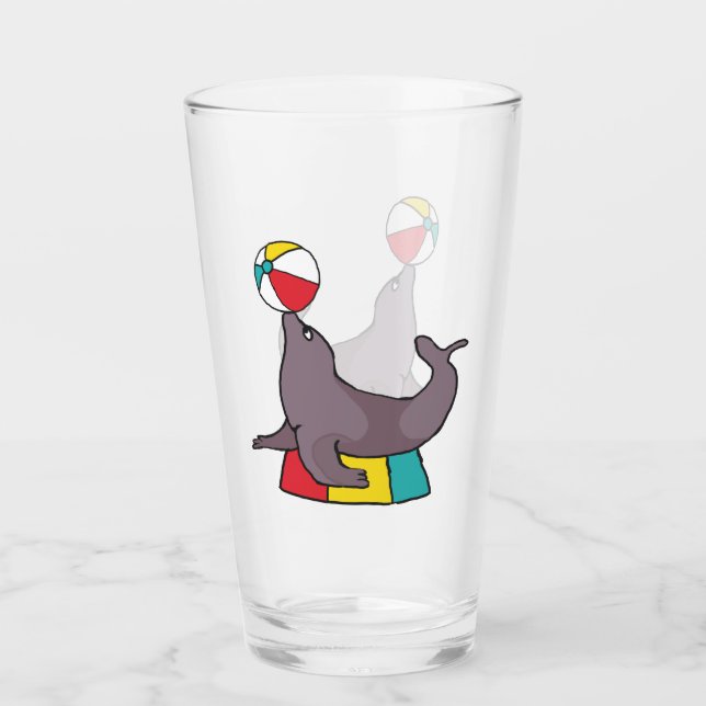 Verre Cirque exécutant le sceau (Devant)