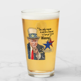 Verre Citation amusante pour bébé de Trump