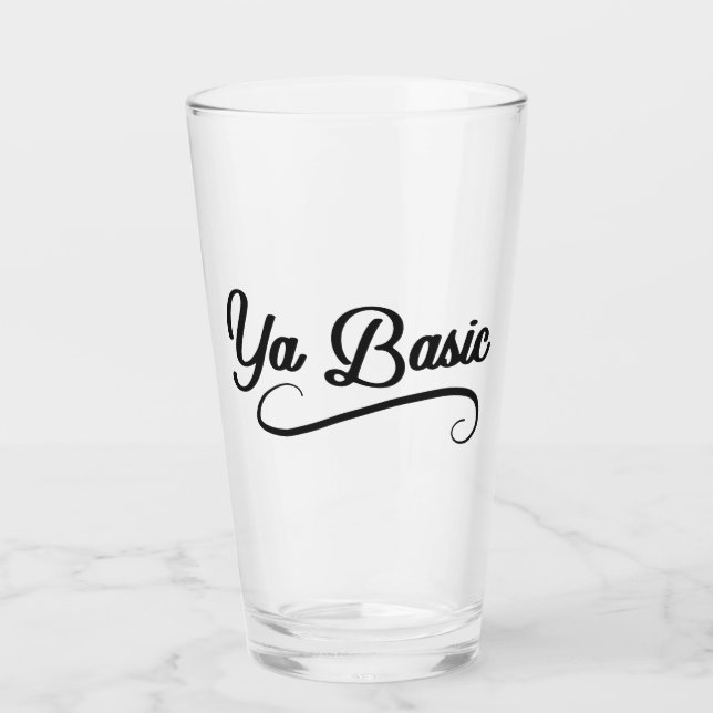 Verre Citation drôle de base de Ya (Devant)