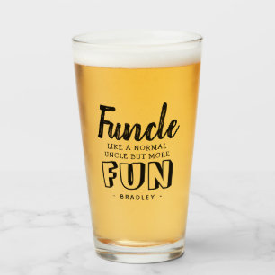 Verre Citation drôle moderne 'Funcle' Oncle personnali