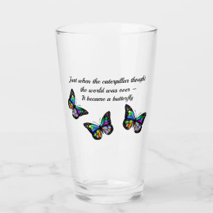 Verre Citation Inspiration Papillon
