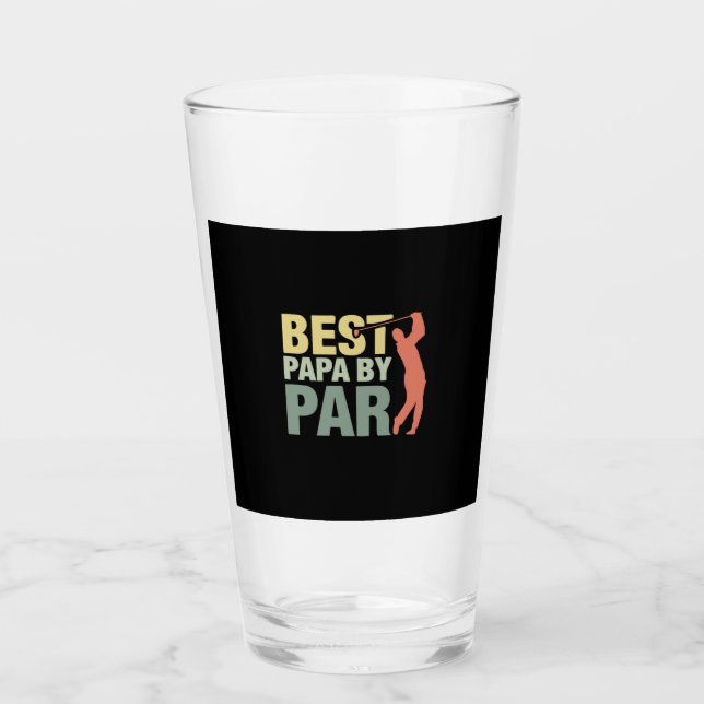Verre Citations grand-père | Best Papa By Par Golf (Devant)
