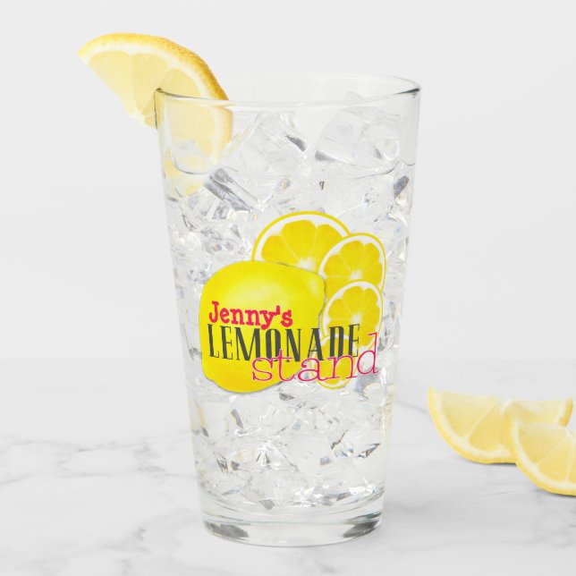 Verre Citrons personnalisés pour citron citron à citron  (Devant glace)