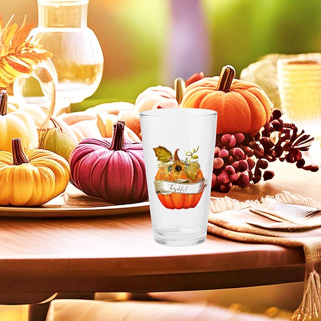 Verre Citrouille d'automne personnalisable (Créateur téléchargé)