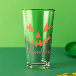 Verre Citrouille personnalisée Jack O Lantern Halloween 
