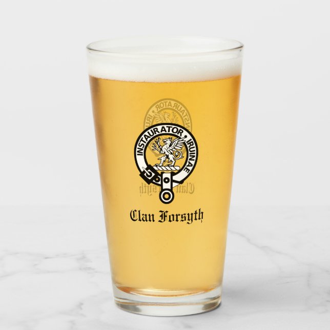 Verre Clan Forsyth Crest Badge (Devant (rempli))