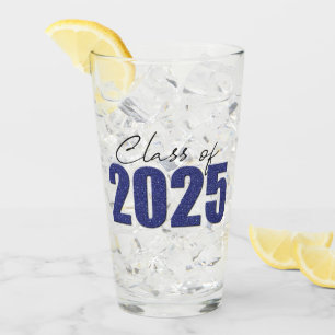 Verre Classe de Parties scintillant bleu marine de 2025