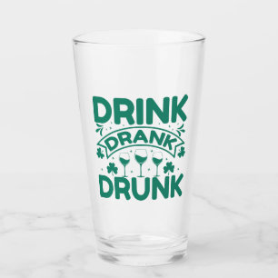 Verre Clovers et citation de la Saint Patrick