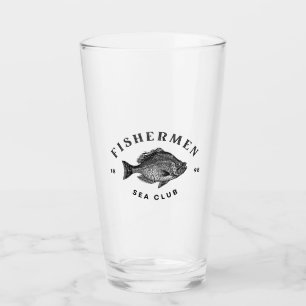 Verre Club de pêcheurs en mer