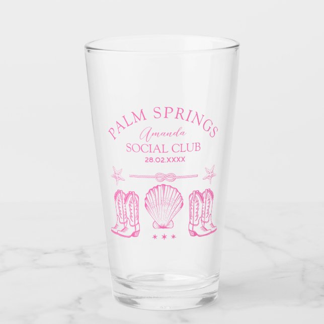 Verre Club social de Palm Springs | Bachelorette (Devant)