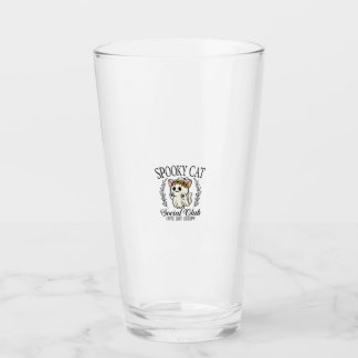 Verre Club Social Félin Fantôme Halloween Rétro Mignon E