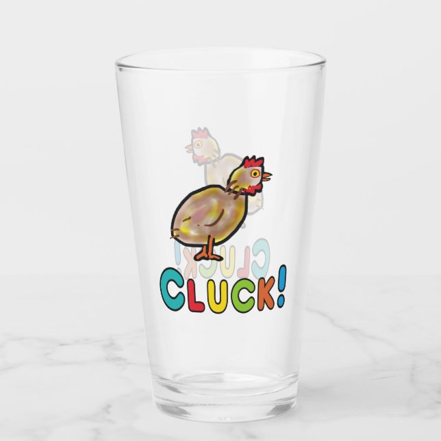 Verre Cluck de poulet (Devant)