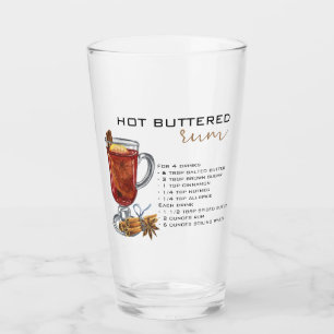 Verre Cocktail de Noël Recette rhum à beurre chaud