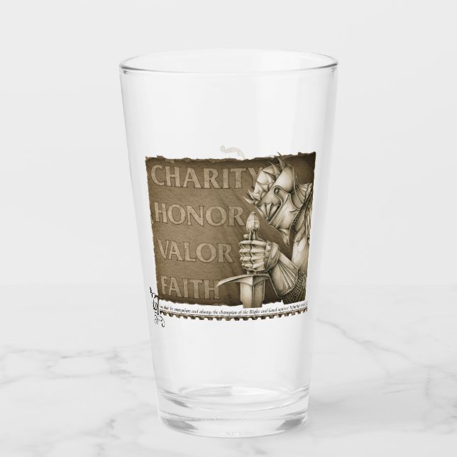 Verre Code de chevalerie (Devant)