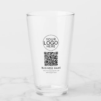 Verre Code QR simple logo d'entreprise pour événements d