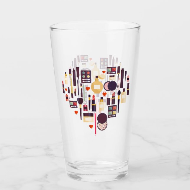 Verre Coeur de Comestics (Devant)