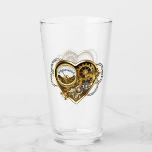 Verre Coeur vapeur avec un manomètre