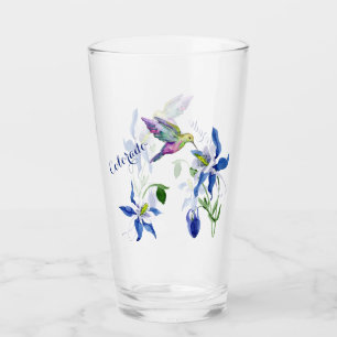 Verre Colibri du Jardin Blue Columbine