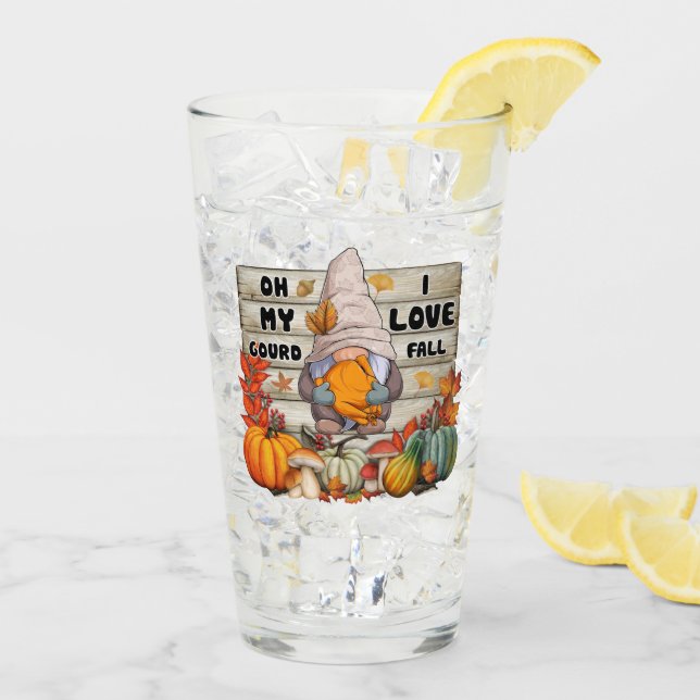 Verre Collection d'automne populaire Thanksgiving (Dos glace)