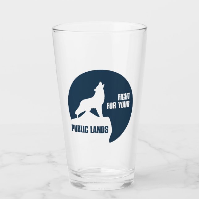 Verre Combattre Pour Votre Loup De Terres Publiques (Devant)