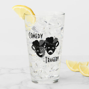 Verre Comédie et tragédie Théâtre Masques Jester