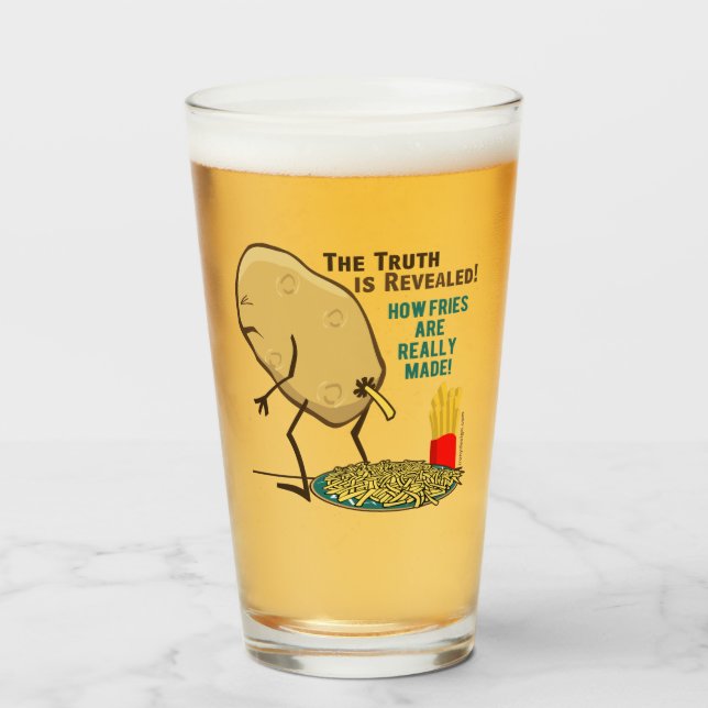 Verre Comment des fritures sont vraiment faites à pomme (Devant (rempli))