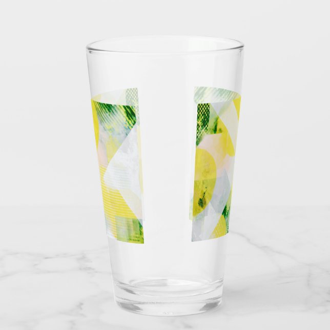 Verre Composition abstraite minimaliste (Gauche)