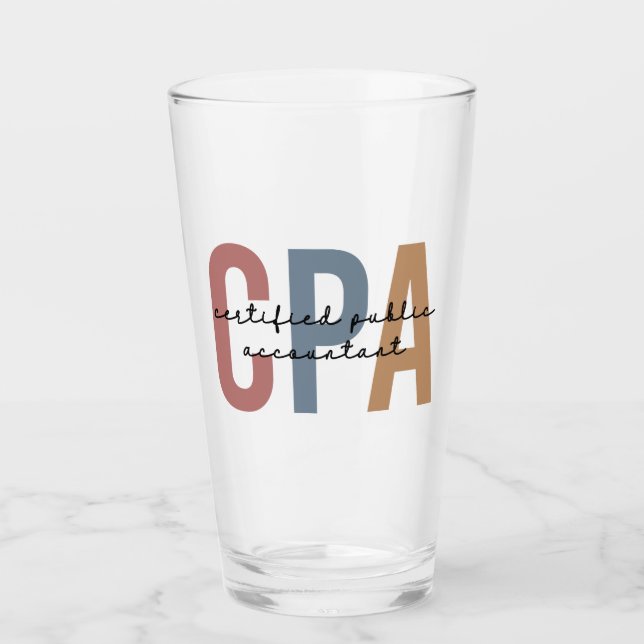 Verre Comptable public certifié Retro CPA (Devant)