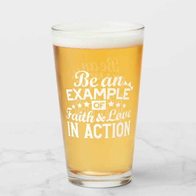 Verre Conception de la motivation chrétienne - Foi, Amou (Devant (rempli))