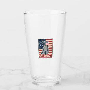 Verre Conception de vecteur de chat patriotique Cat Dadd