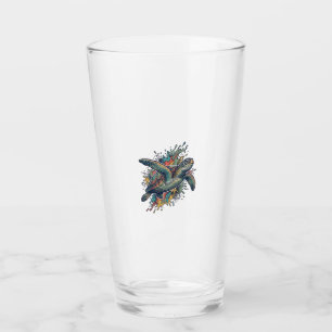 Verre Conception de vecteur d'éclaboussure de tortue de
