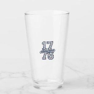 Verre Conception de vecteur vintage patriotique floral a