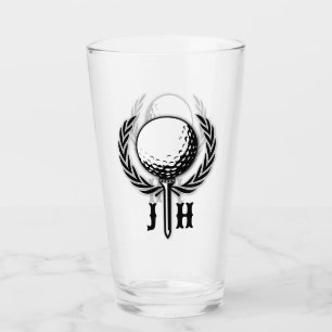 Verre Conception élégante de monogramme de golf personna