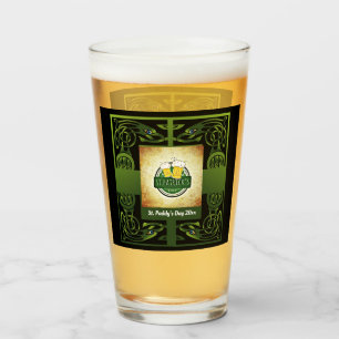 Verre Conception Irlandaise Celtique Verte Traditionnell