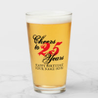 Concours à 25 ans 25e anniversaire cadeau de bière