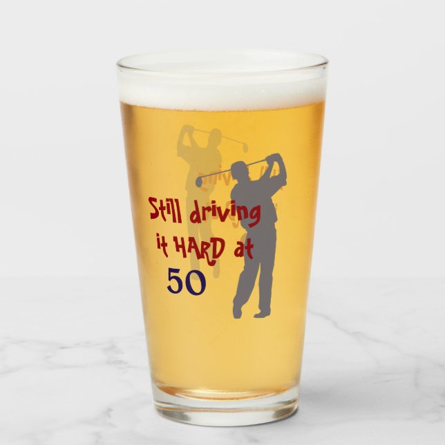 Verre Conduire le golf dur à 50 (Devant (rempli))