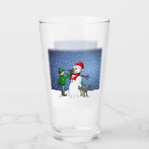Verre Construire un bonhomme de neige