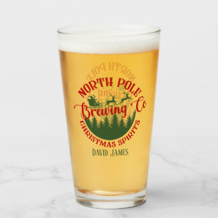 Verre cool Christmas Brasserie ajouter nom bière