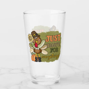 Verre Cool Thanksgiving Dinde fête