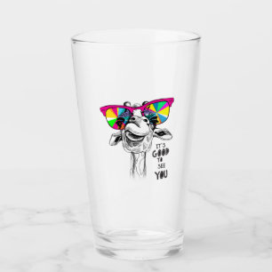 Verre Copie drôle de girafe