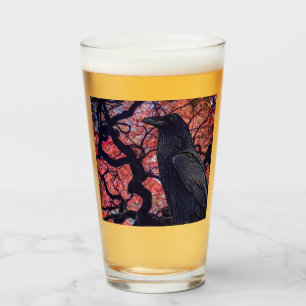 Verre Corbeau noir et érable gris japonais
