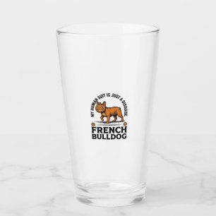 Verre Costume de chemise de pumpkin de Bouledogue frança