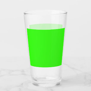 Verre Coupe Neon Green Custom Pint Glass