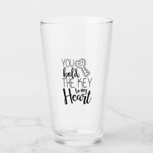 Verre Couple Cadeau Vous Tenez La Clé De Mon Coeur