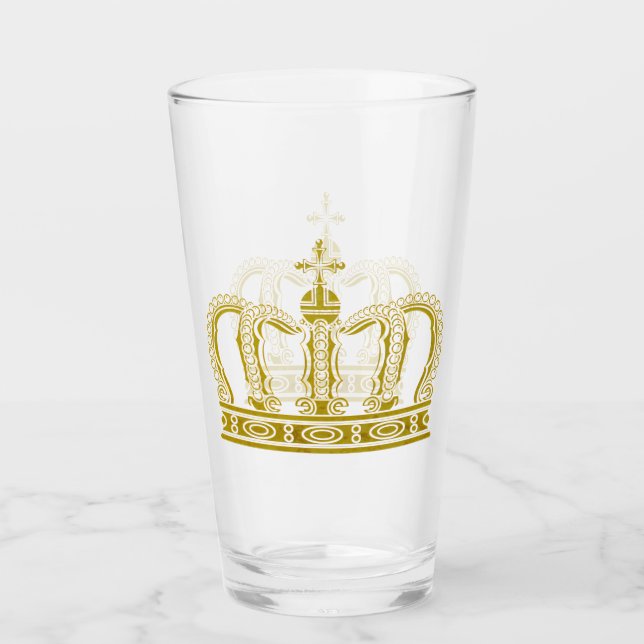 Verre Couronne d'or - luxe royal (Devant)
