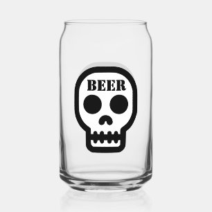 Verre crâne Beer™ (Design sur l'avant et l'arrière
