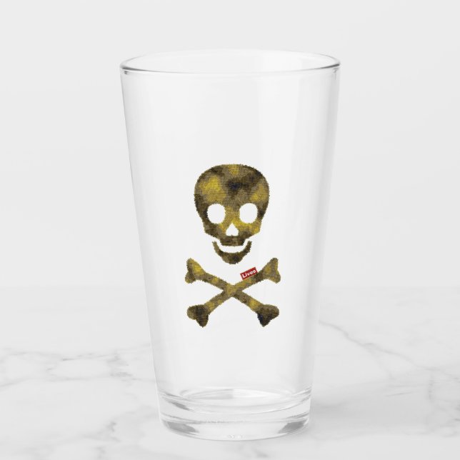 Verre Crâne Camouflage (Devant)
